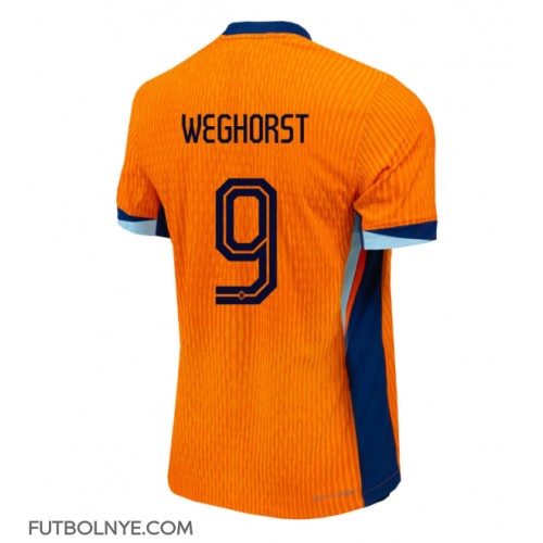 Camiseta Países Bajos Wout Weghorst #9 Primera Equipación Eurocopa 2024 manga corta